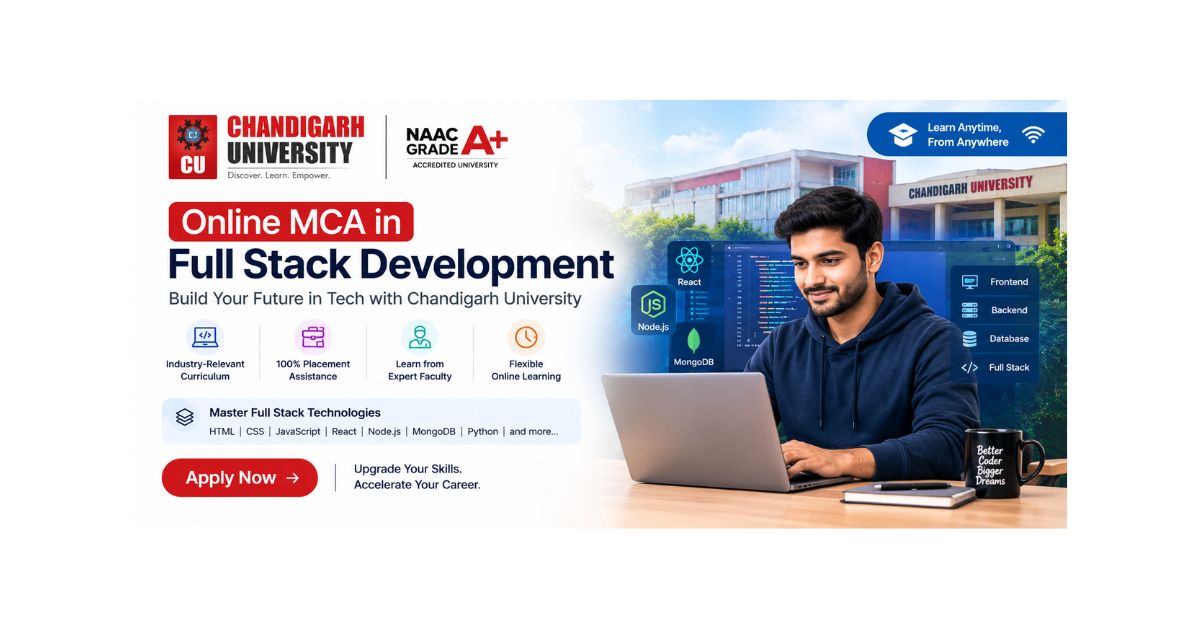 Online MCA in Full Stack Development at Chandigarh University