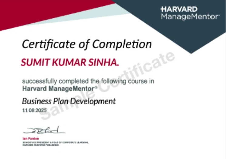 Specialisation Certificate